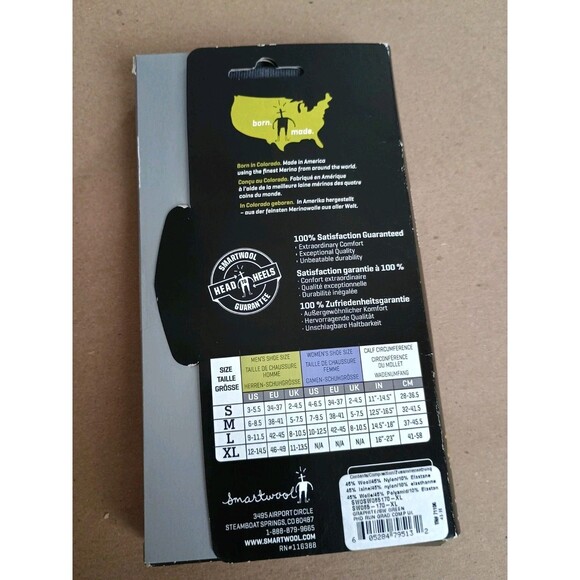 Smartwool Men's PhD Run Graduated Compression Ultra Light Socks Size xl - Picture 2 of 4